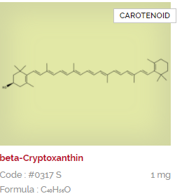 beta-Cryptoxathin Carotenoid Botanical Reference Materials